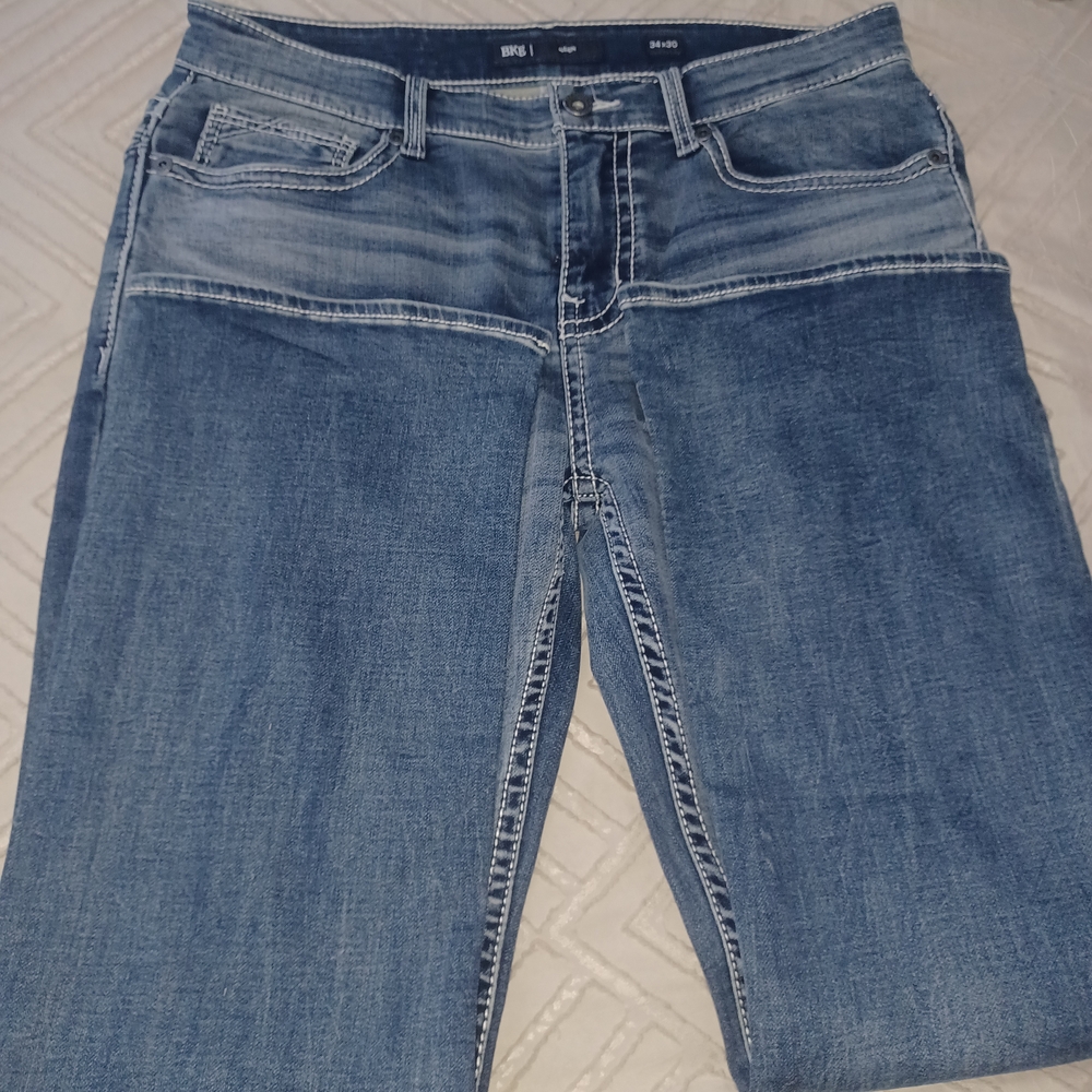 BKE Men's Bootcut Jeans - Blue